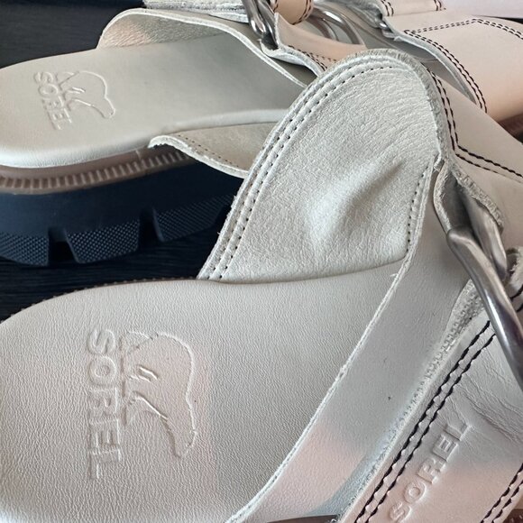 Sorel REIN CB™ Women's Slide Sandal White 7 - Picture 4 of 5